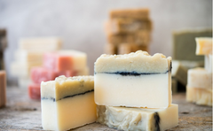 moxxie essential care handcrafted botanical bar soap, 100% plant-based, essential oil fragrances, skin-loving real soap