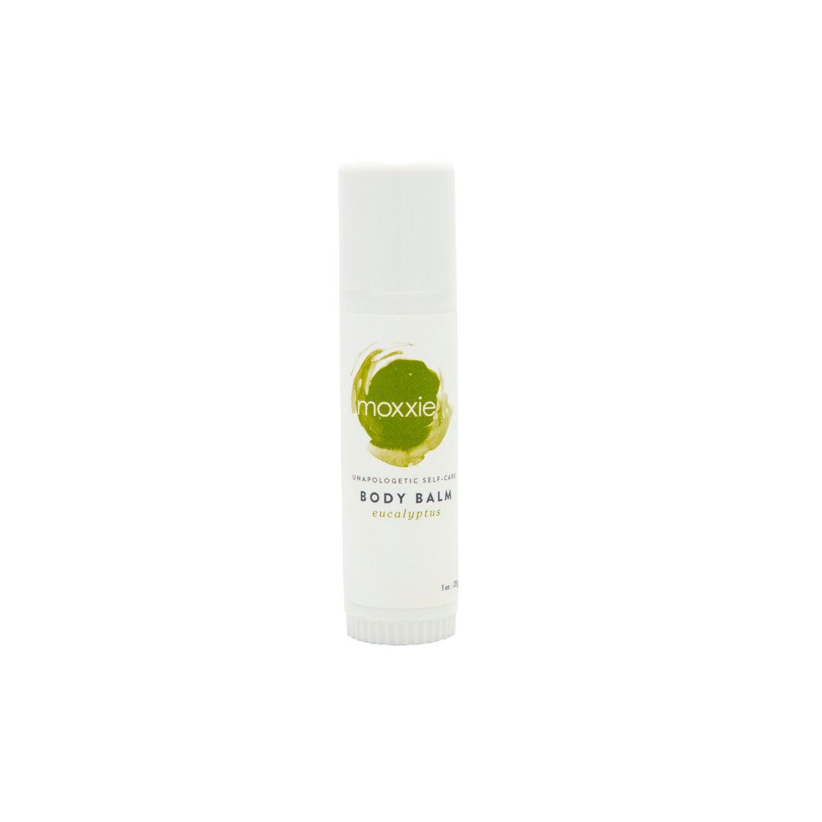 Moxxie handcrafted eucalyptus solid lotion body balm stick