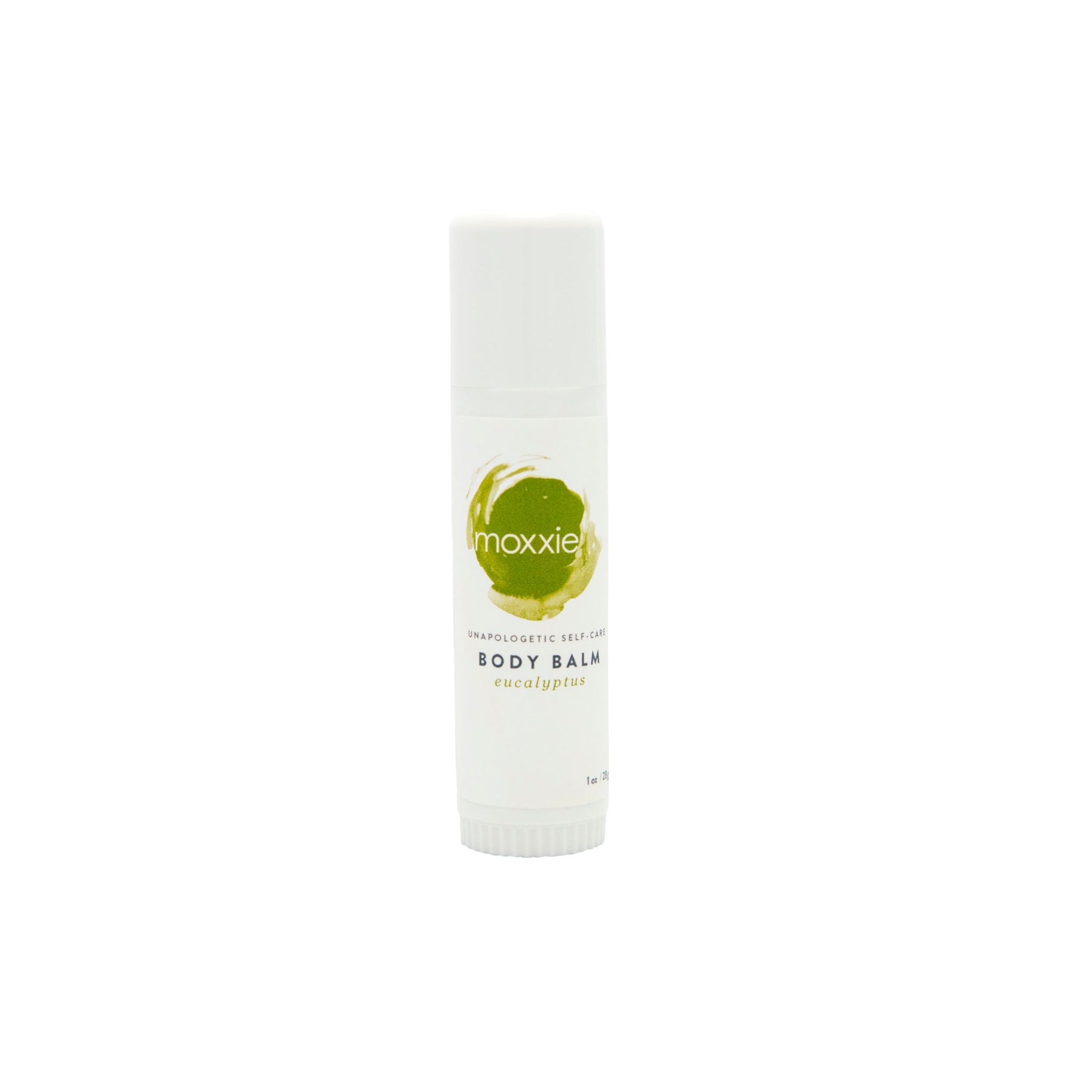 Moxxie handcrafted eucalyptus solid lotion body balm stick