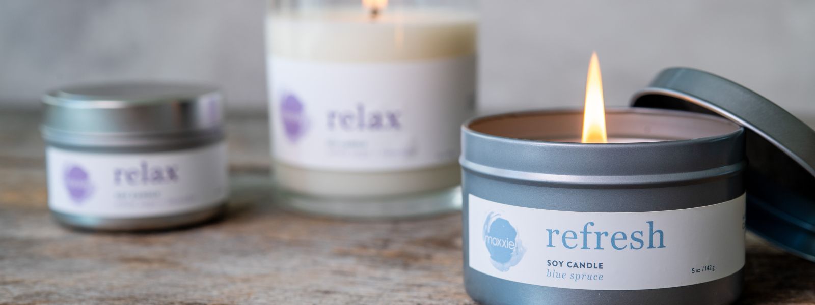 moxxie soy candles with lead free cotton wick