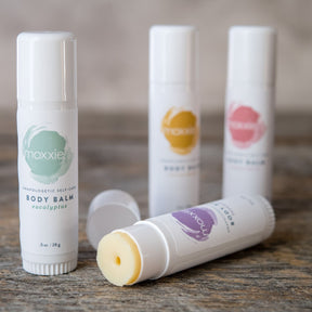 Moxxie handcrafted solid lotion body balm stick
