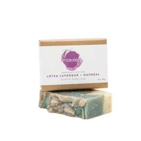Moxxie all natural, handcrafted 100% botanical Bar Soap - lavender and oatmeal