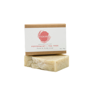 Moxxie's hand made, all natural, 100% botanical Bar Soap - peppermint and tea tree