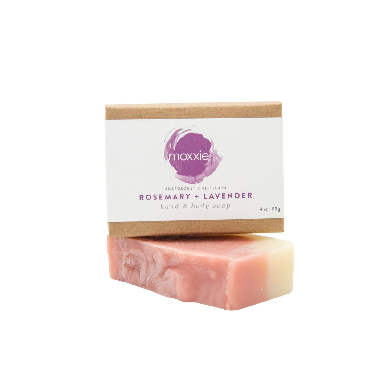 Moxxie all natural, hand and body Bar Soap in rosemary and lavender