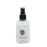 Bottle of Moxxie's skin-loving alcohol based, convenient hand sanitizer spray.  Keep your hands clean while on the go.  